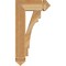 Ekena Millwork Merced Arts & Crafts Rough Sawn Bracket, Western Red Cedar, 4"W x 14"D x 26"H BKT04X14X26MRC03RWR - alternate 3